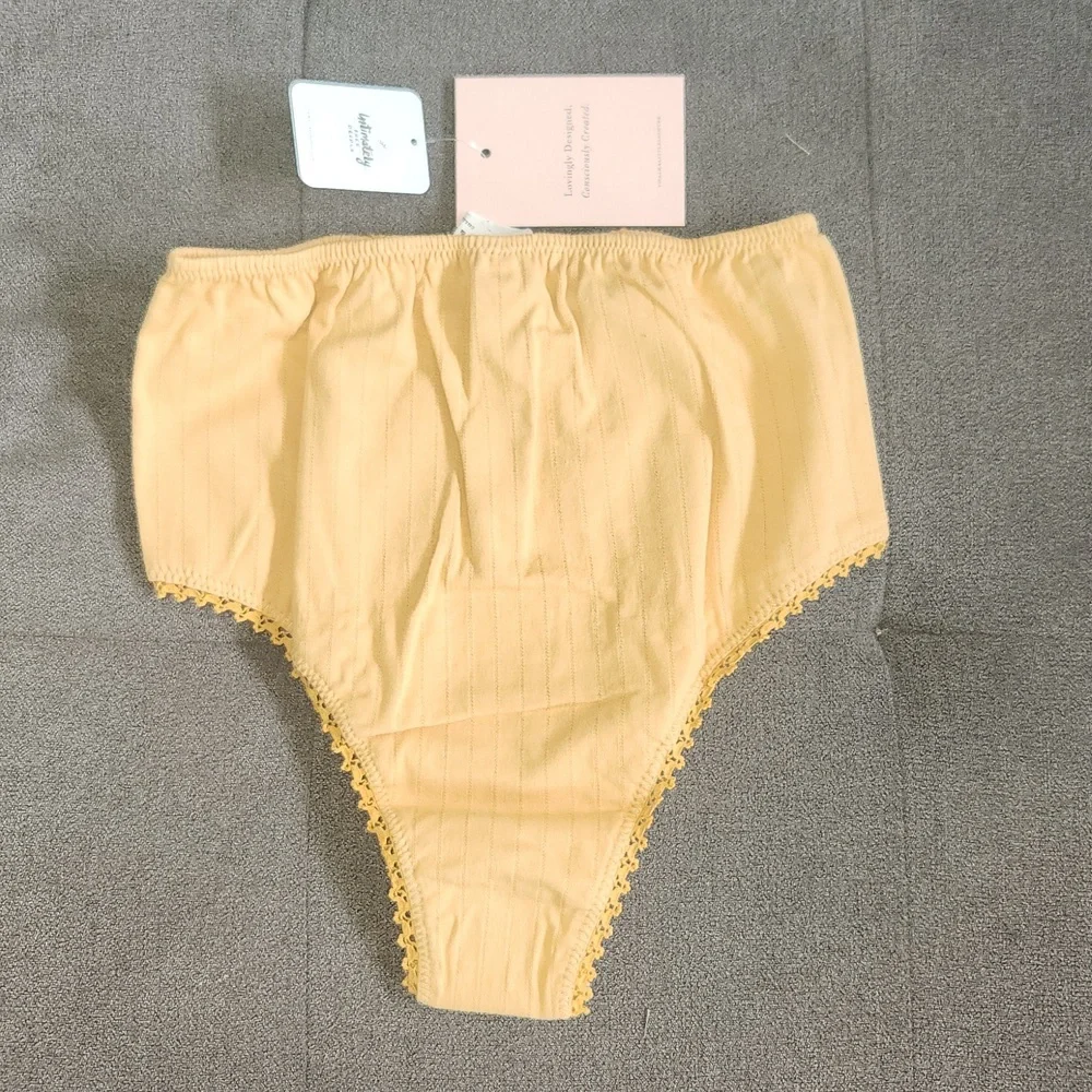 New spell designs Lana organic cotton bloomers panty sunflower yellow XS saffron